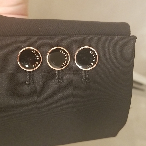 💕TED BAKER LONDON💕 Ricki Techno Crepe Suit Jacket ~ Black Size 4 NWT - Picture 9 of 12